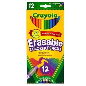 Crayola Erasable Colored Pencils 12ct (pack of 6)